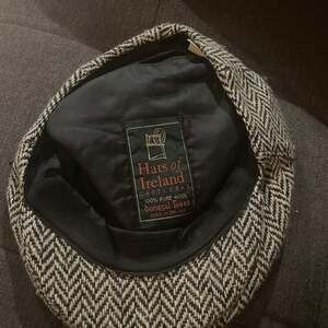 Hats of Ireland Castlebar 100 % Wool Laine Donesal Tweed Herringbone  Size XL